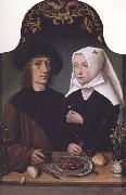 Master of Frankfurt Portrait of the Artist and his Wift Sweden oil painting artist